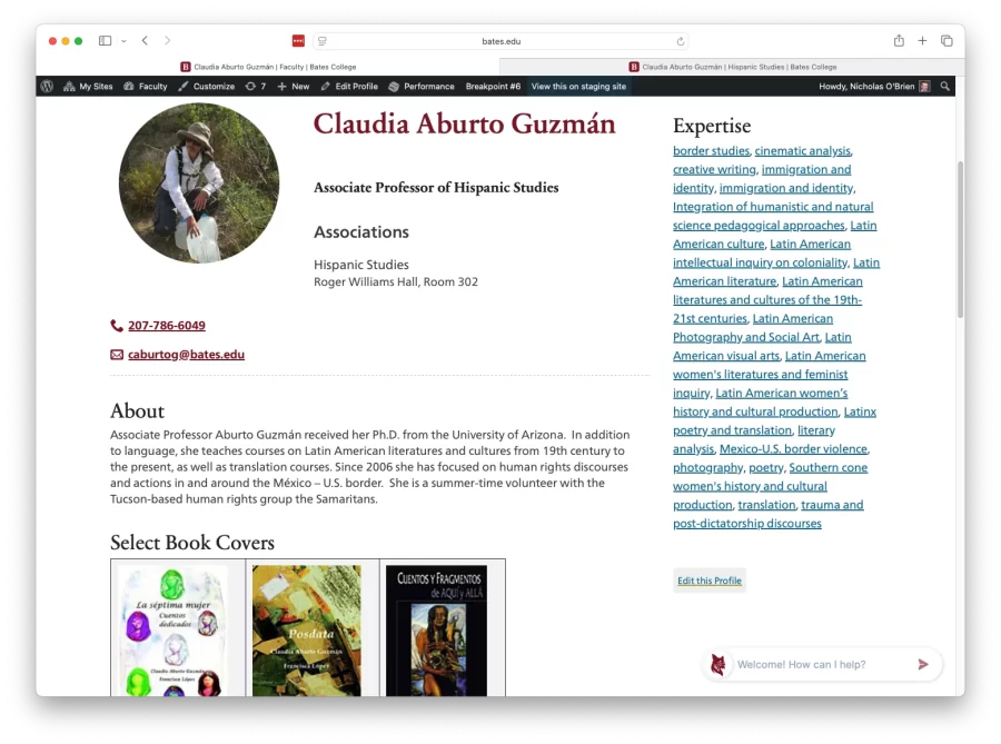 On the main Faculty site, this link appears on the right-hand side, about halfway down the page.